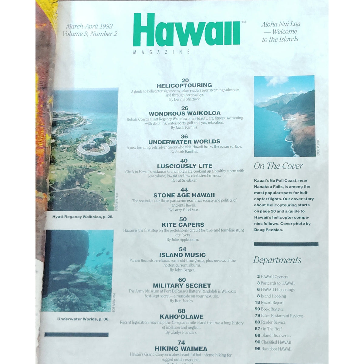 Hawaii Magazine March-April 1992 - Vintage Island Travel & Culture Issue