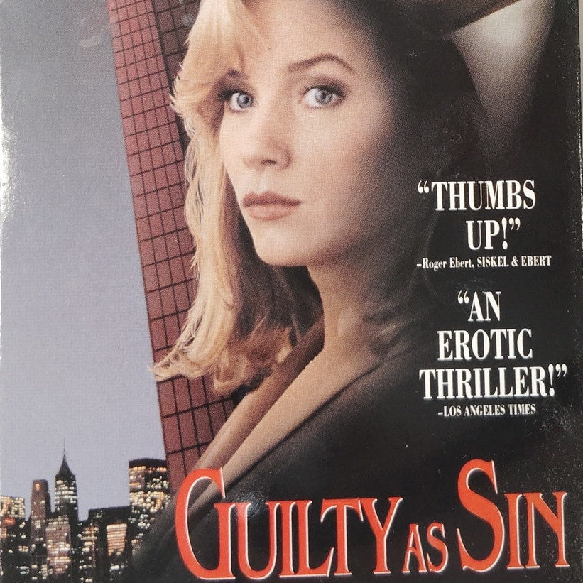 Guilty as Sin VHS 1993 Rebecca De Mornay Don Johnson Thriller