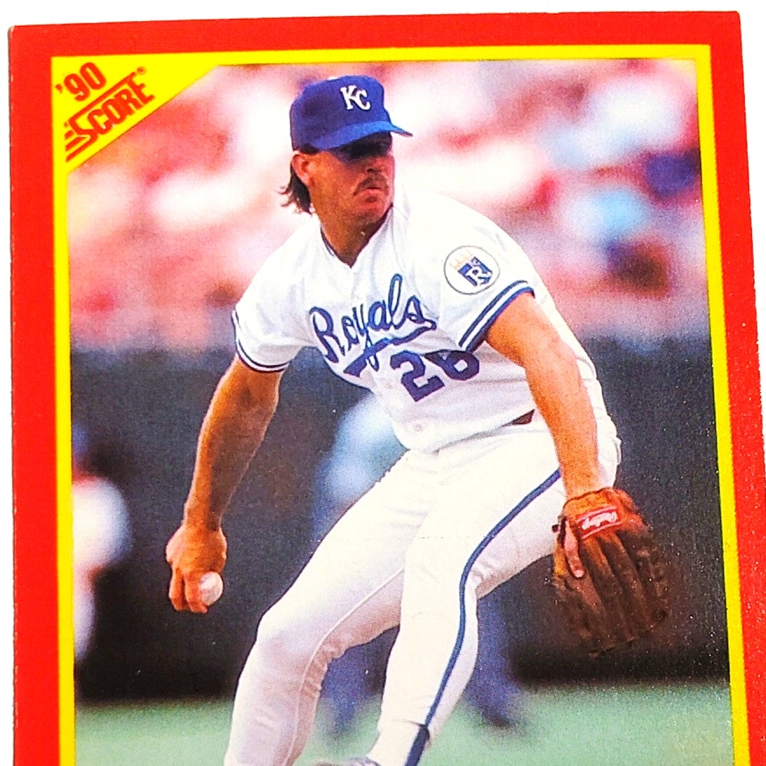 1990 Score Steve Farr #356 Kansas City Royals Pitcher MLB Baseball EX