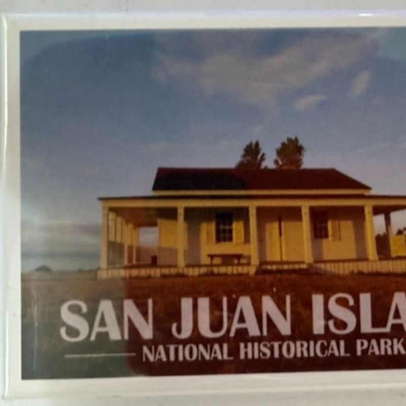 Historic San Juan Island National Park Acrylic Fridge Magnet
