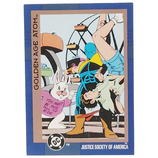 Skybox 1993 DC Flashback Card 55, Justice Society, Golden Age Atom, DC Comics