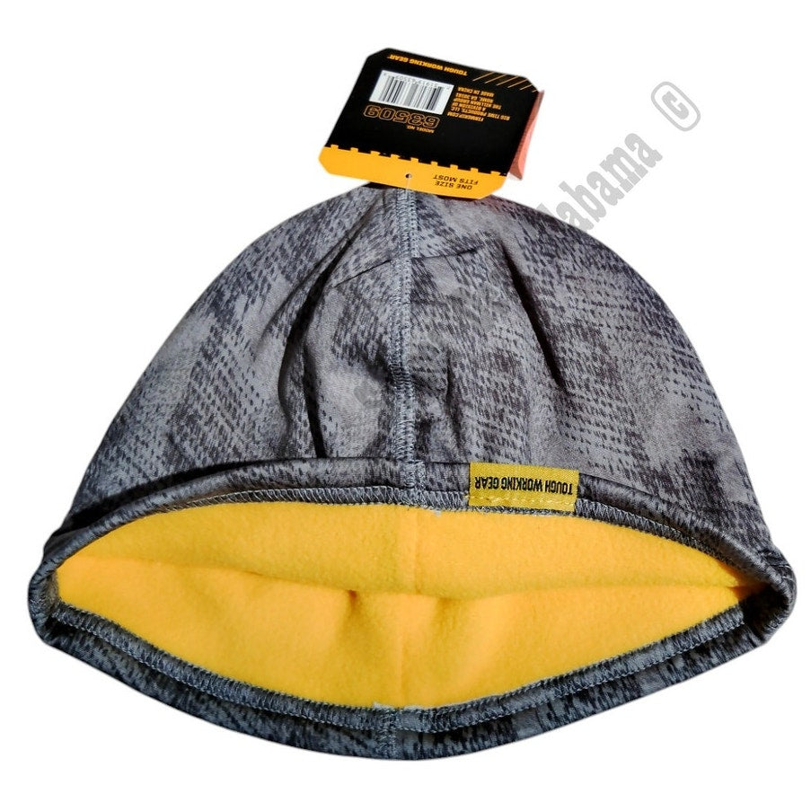Firm Grip Men's Gray Camouflaged Performance Beanie Hat, Cap, Poly/Spandex Blend