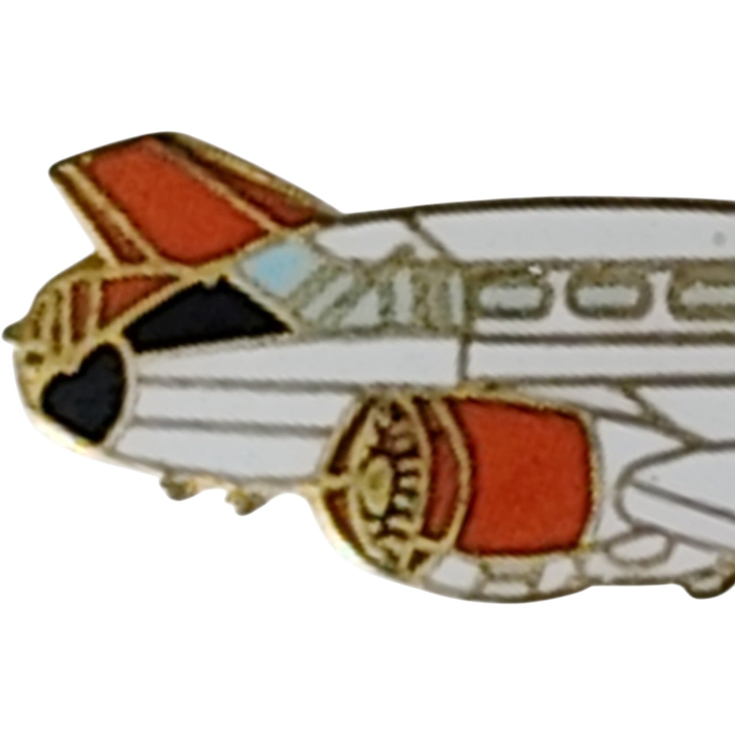 SNB Expeditor Hat Lapel Brooch Pin WWII Navy Transport Aircraft  1-1/4"L x 1/2"H