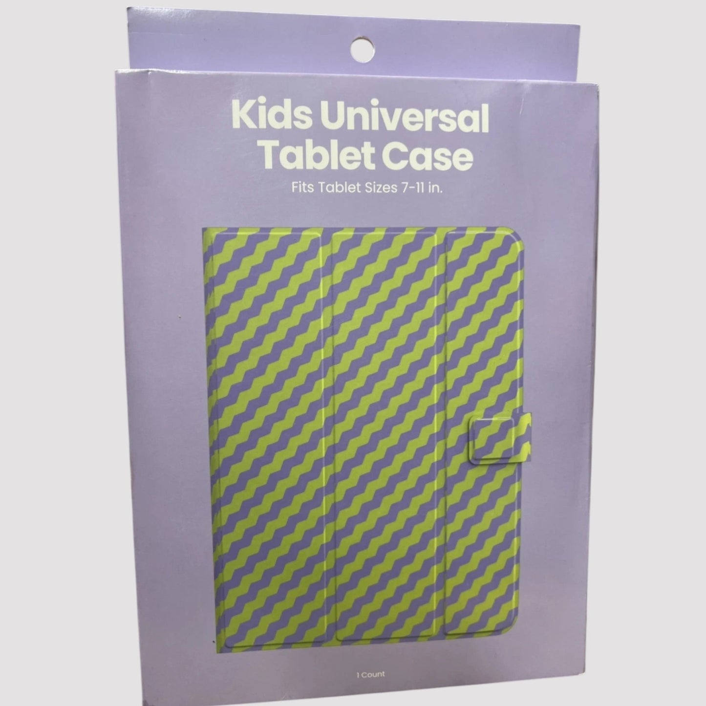 GEMS Kids “Zig Zag” Universal Tablet Case – Purple/Green – 7–11 Inch