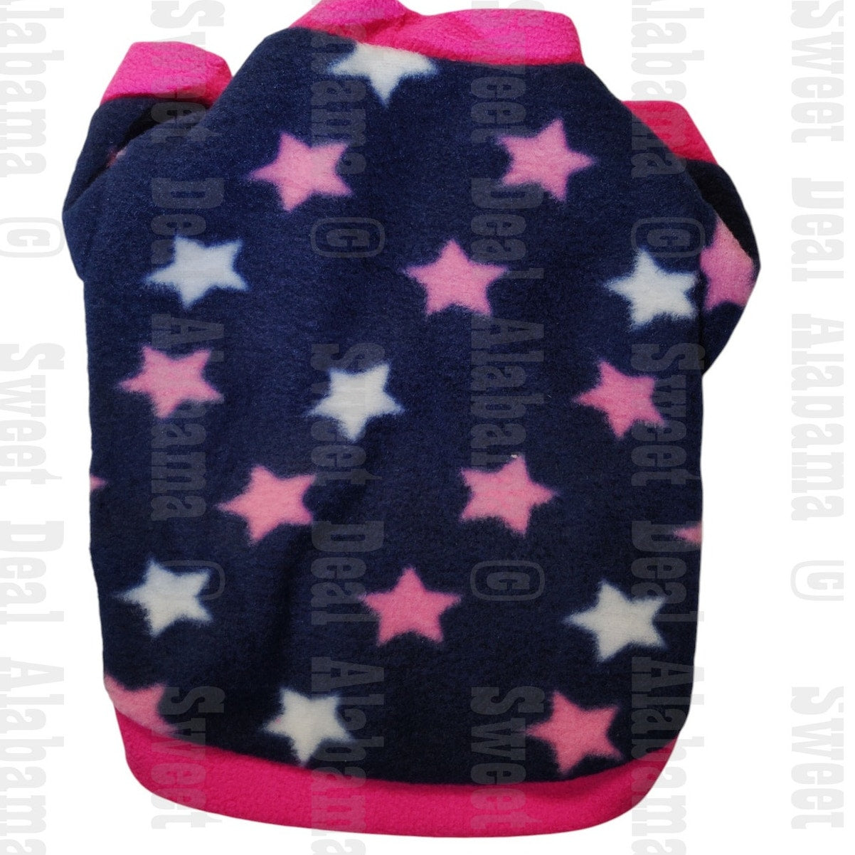 Born To Be Loved Cute Pet Dog Warm Fleece Sweater, Small, Blue with Stars