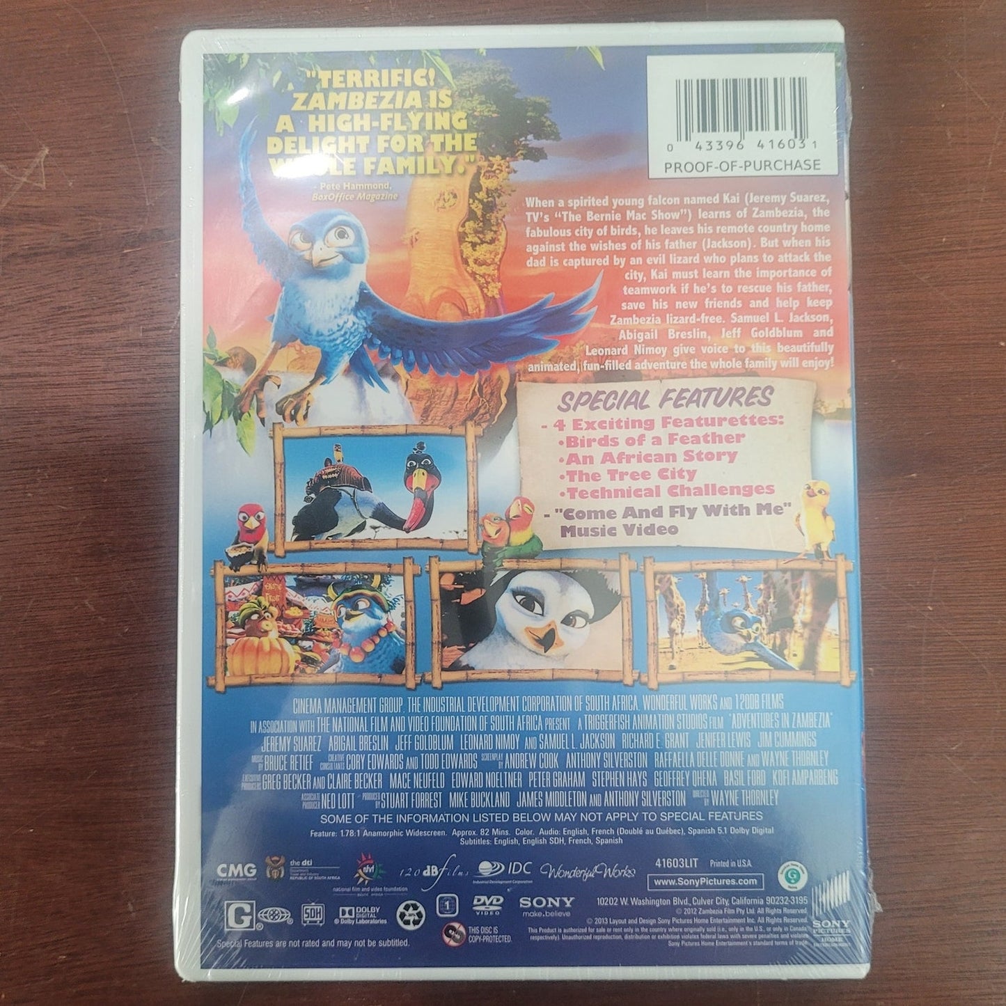 Adventures in Zambezia (DVD) Animated Family Adventure by Sony Pictures