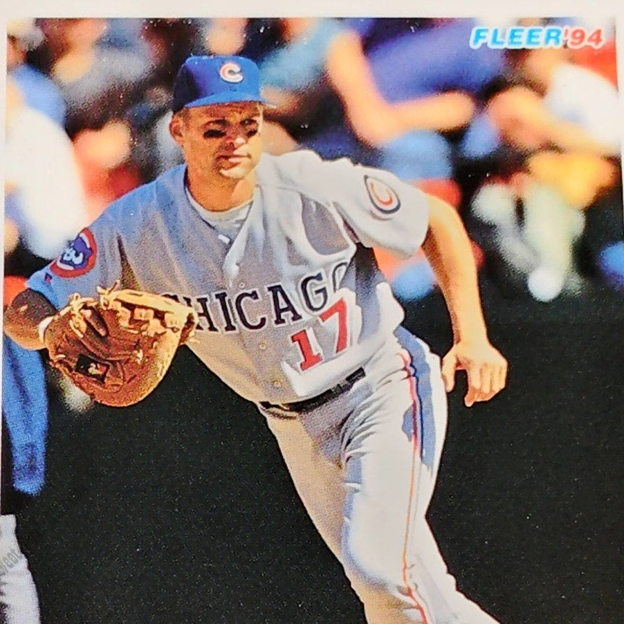 Mark Grace, Chicago Cubs, #383, 1994 Fleer Baseball Collector's Card