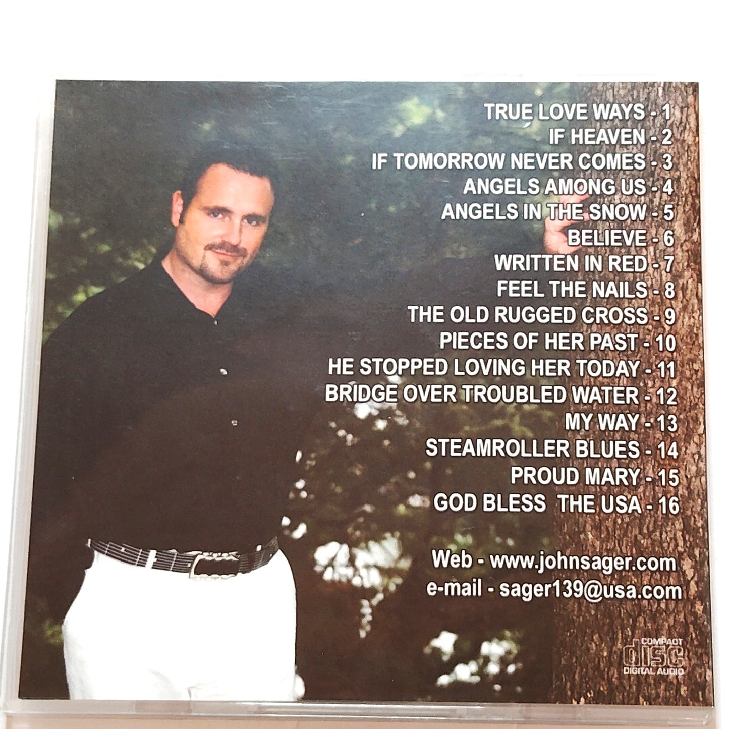 John Sager - Following My Heart CD (Branson, Missouri Regional Country Vocal)