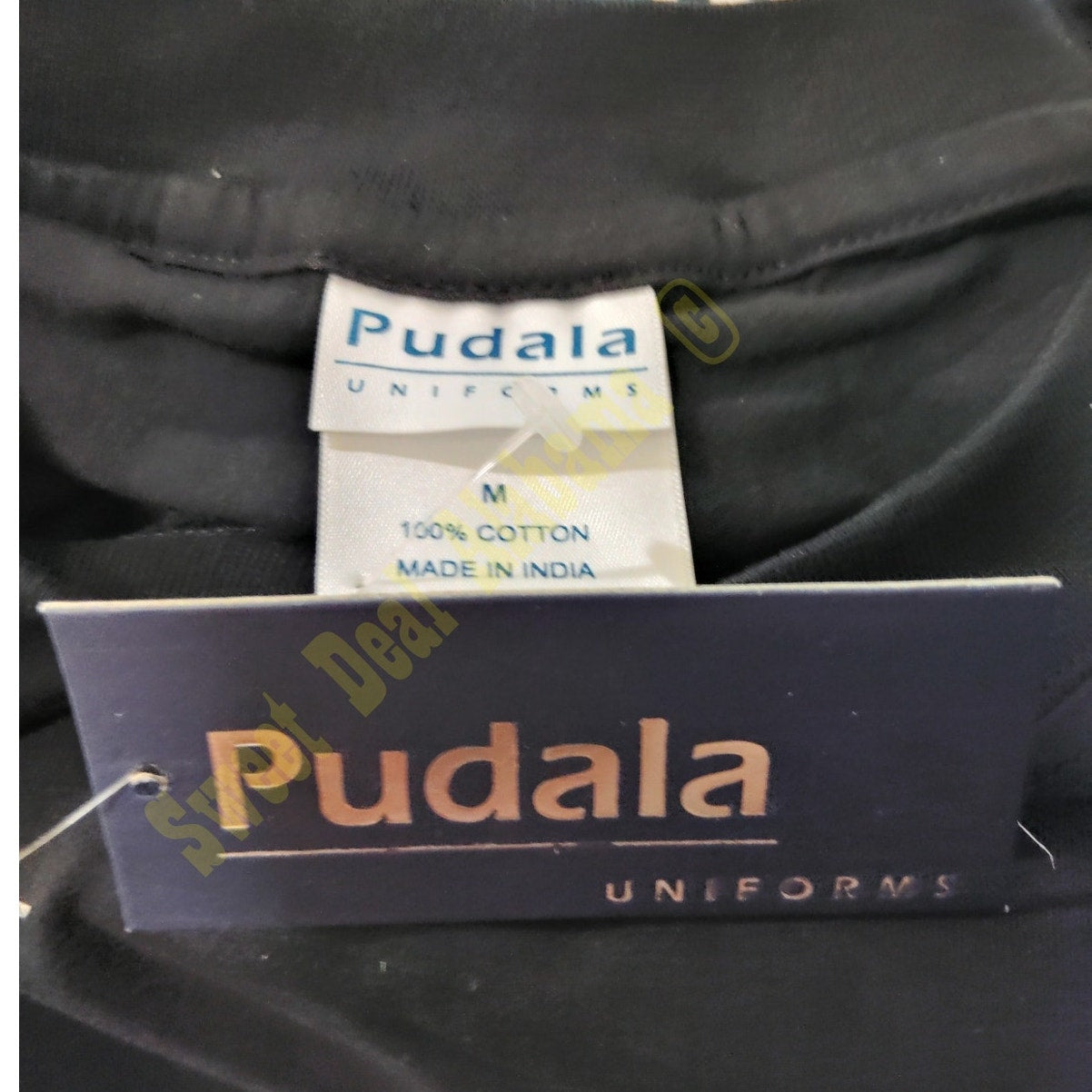 Pudala Black Tactical Shirt – "Corrections" – Short Sleeve, Size Medium
