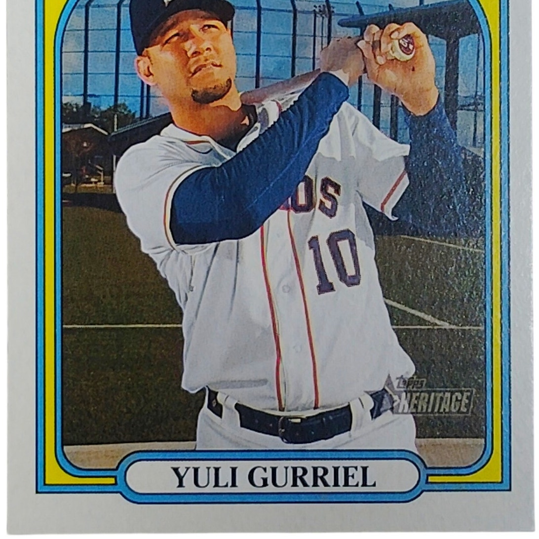 2021 Topps Heritage Yuli Gurriel 330 Houston Astros First Base VG/EX