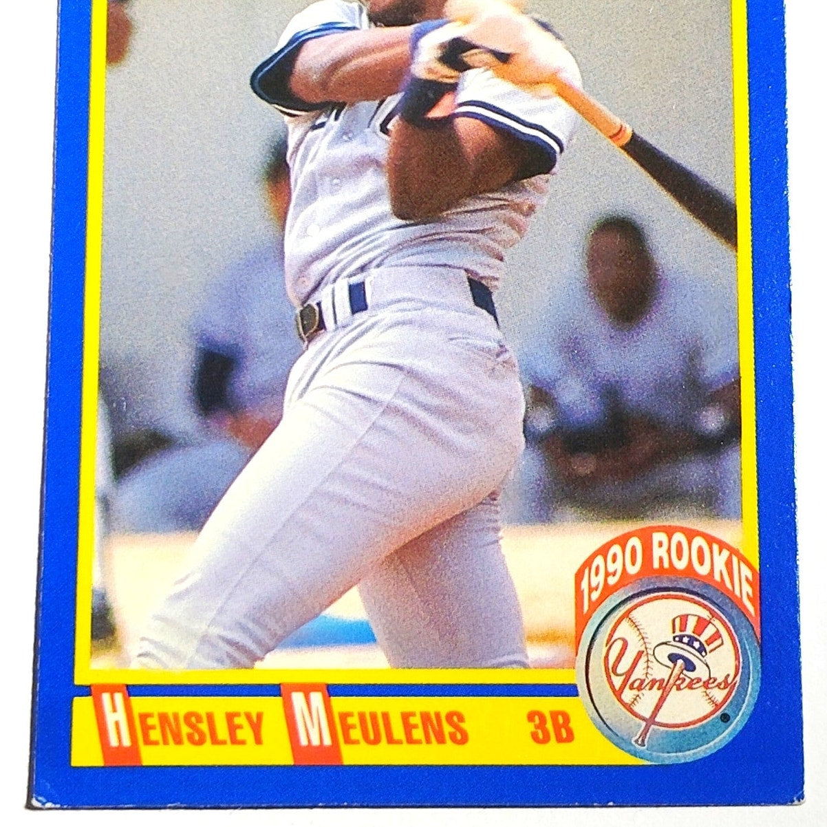 1990 Score Hensley Meulens RC #636 New York Yankees Third Baseman Rookie MLB EX