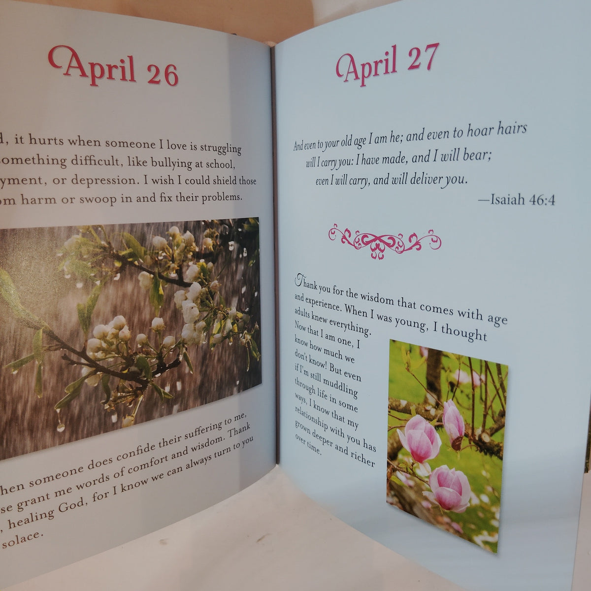 Daily Gratitude Hardcover Devotional Prayer Book with Charm - Like New