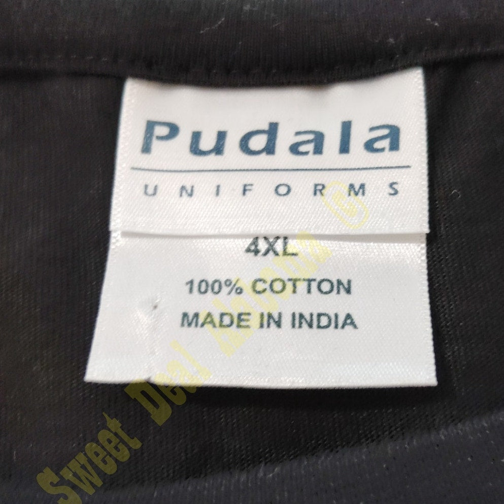 Pudala Black Tactical Shirt – SWAT – Short Sleeve, Size 4XL, XXXXL