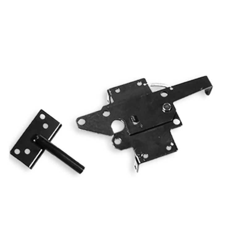 Illusions Vinyl Fence HLSS Hatchet Latch Black Stainless Steel Gate Hardware