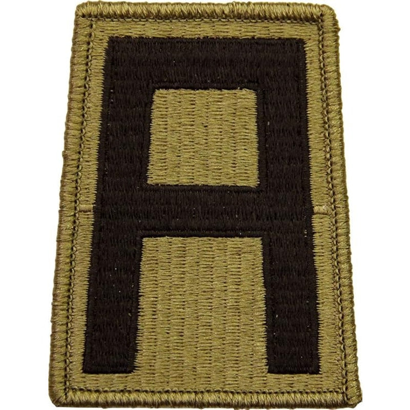 US Army First Army Patch Scorpion OCP Hook Back 3‑3/8" × 2‑3/8"
