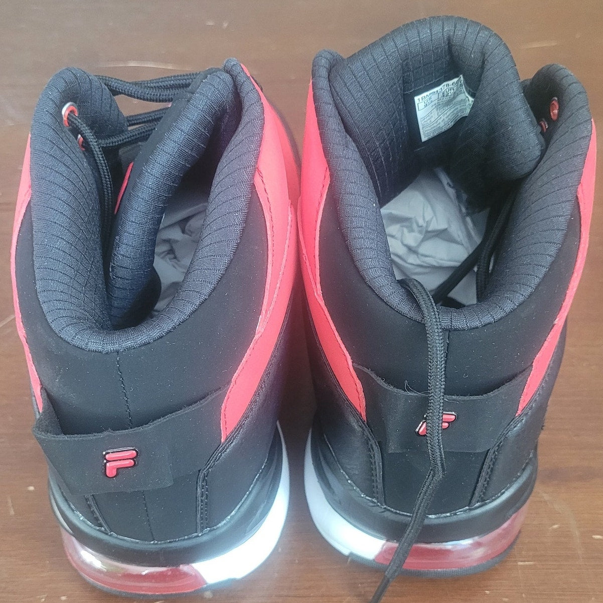 Fila Activisor Viz Men’s Athletic Shoes, Size 9.5 Red/Black, Lightweight Comfort