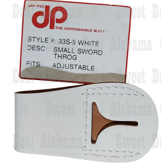 Jay-Pee Sword Throg, White Porvair, Style #33S-5, Small Size, Military Dress Acc