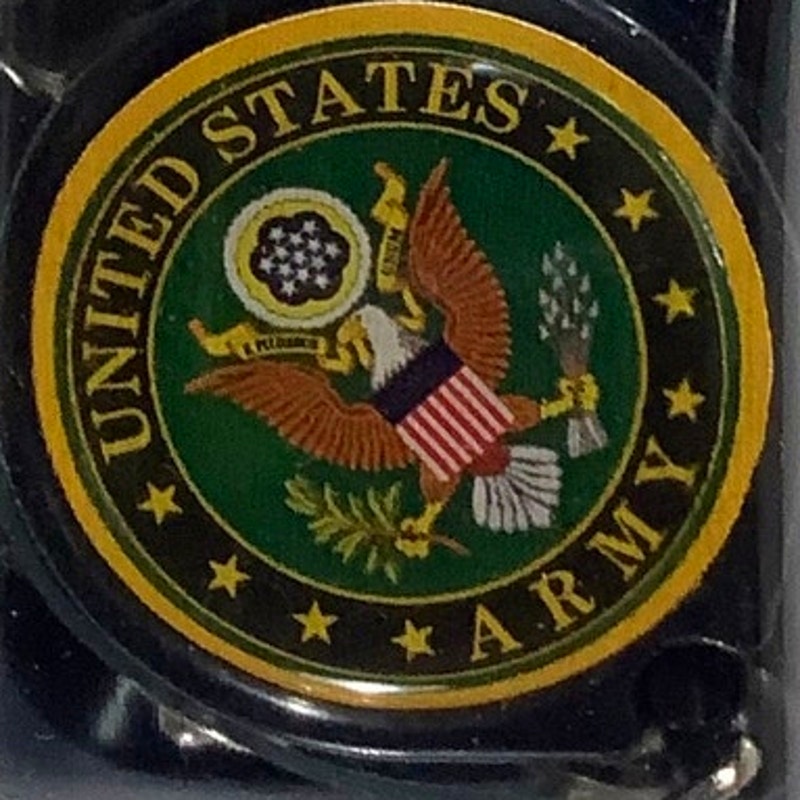 U.S. Army Retractable Badge Holder, 24" Cord for Belt or Lanyard