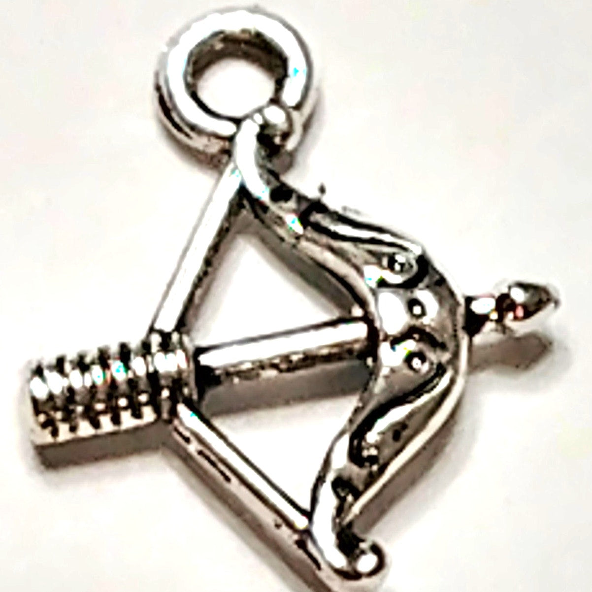 Sagittarius Zodiac Charm Smooth Tibetan Silver Metal Horoscope Pendant Jewelry