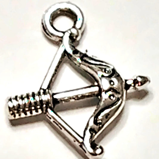 Sagittarius Zodiac Charm Smooth Tibetan Silver Metal Horoscope Pendant Jewelry