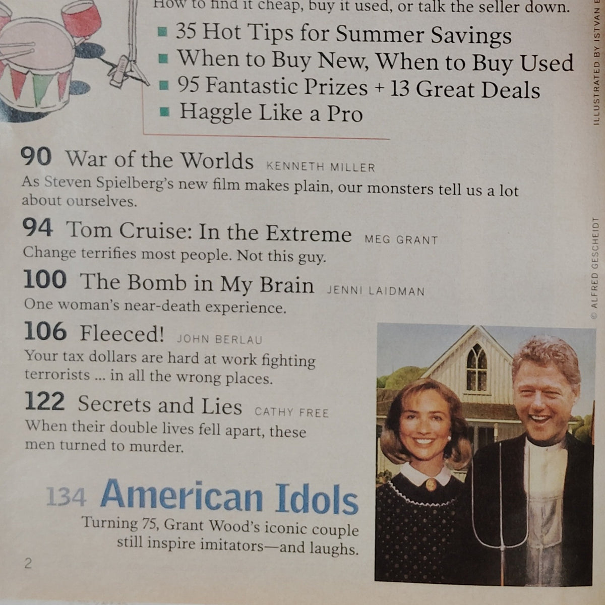 Reader's Digest June 2005 Tom Cruise War of the Worlds Magazine Back Issue