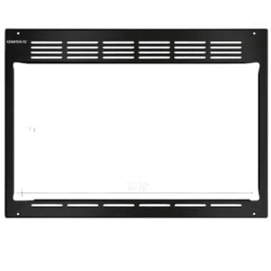 Contoure Microwave Trim Kit 21-1/2" x 14-7/8" Black RV Appliance Surround Frame