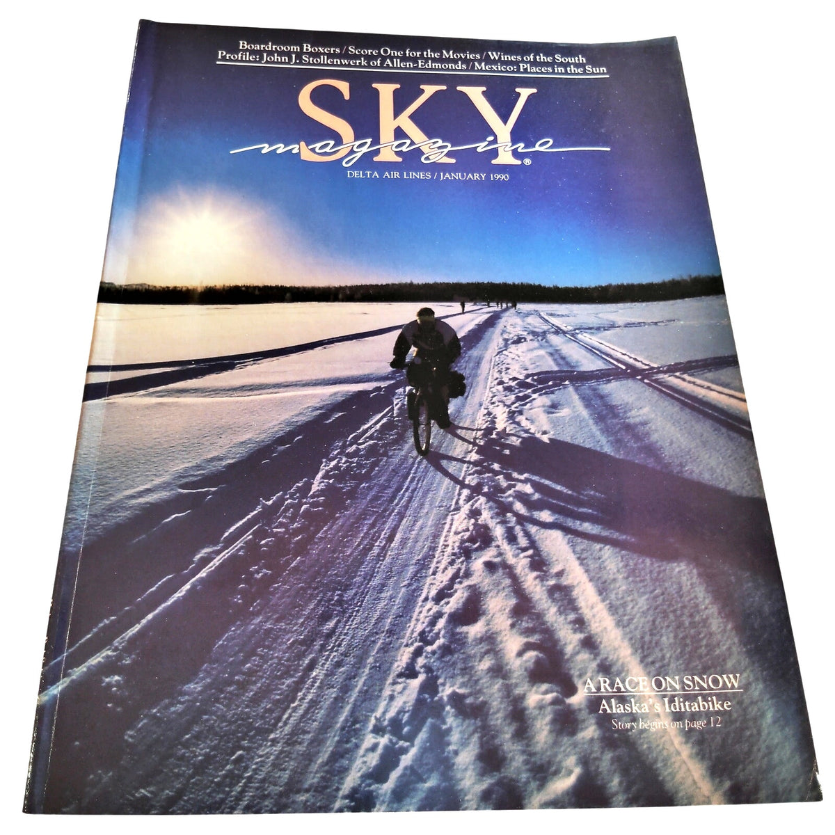 Delta SKY Magazine - January 1990 Travel Edition - Biking, Mexico, Sportswriters