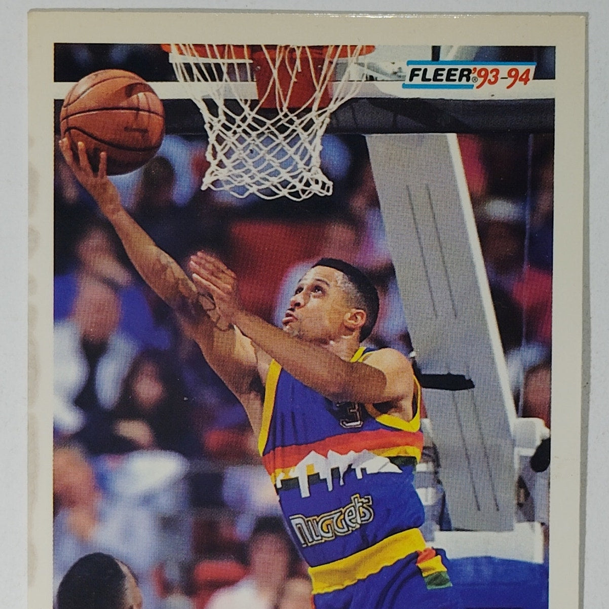1993-94 Fleer Mahmoud Abdul-Rauf Card No. 50 – Nuggets – Guard – VG/EX