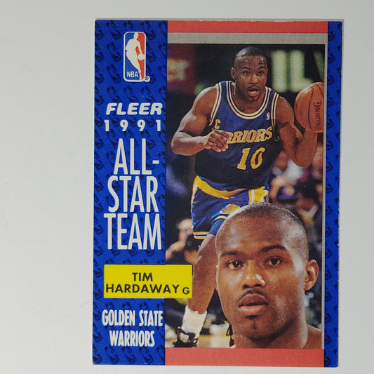 1991 Fleer Tim Hardaway #216 – All-Star Team – Golden State Warriors – Guard