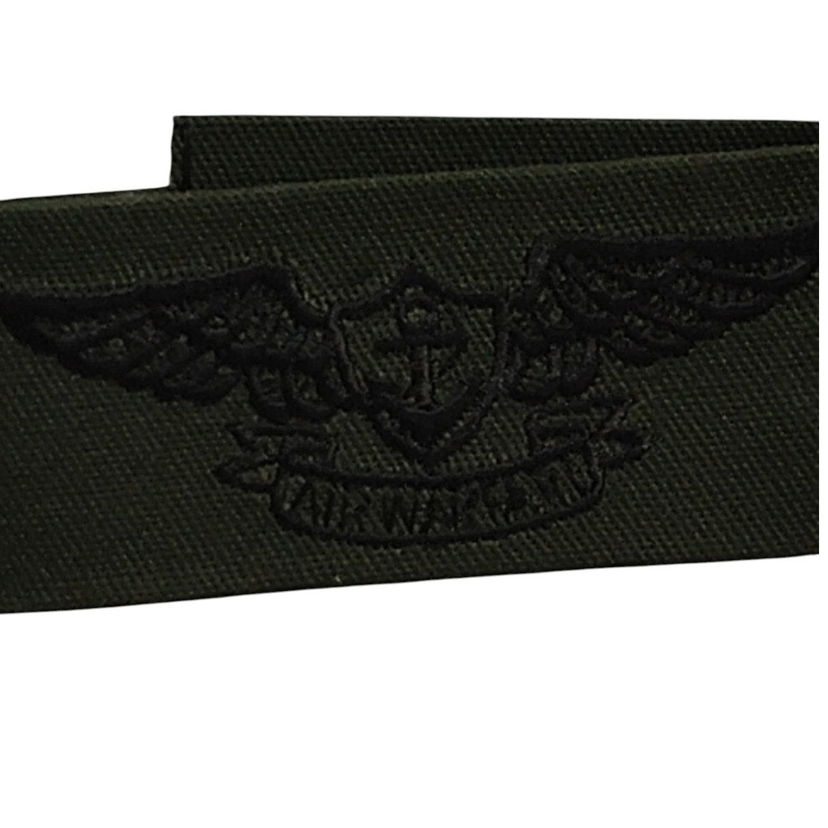 Vintage Navy Air Warfare Insignia Tape – Vanguard USA, Sew-On BOG Subdued Embroidery, 8" x 1.25"