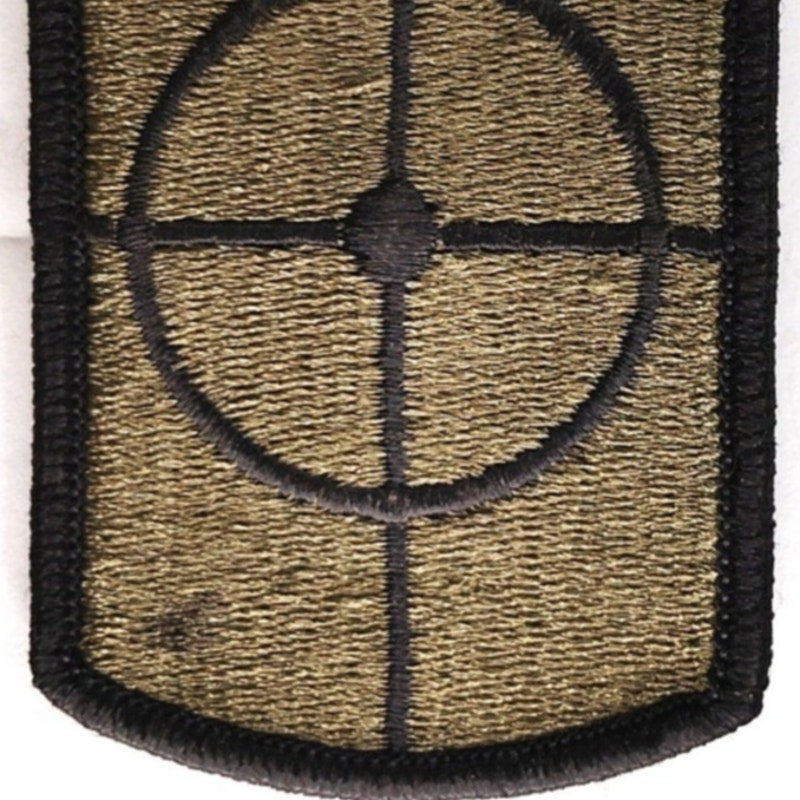 US Army 420th Engineer Brigade Patch Subdued OCP 3" × 2" Sew‑On, Embroidered