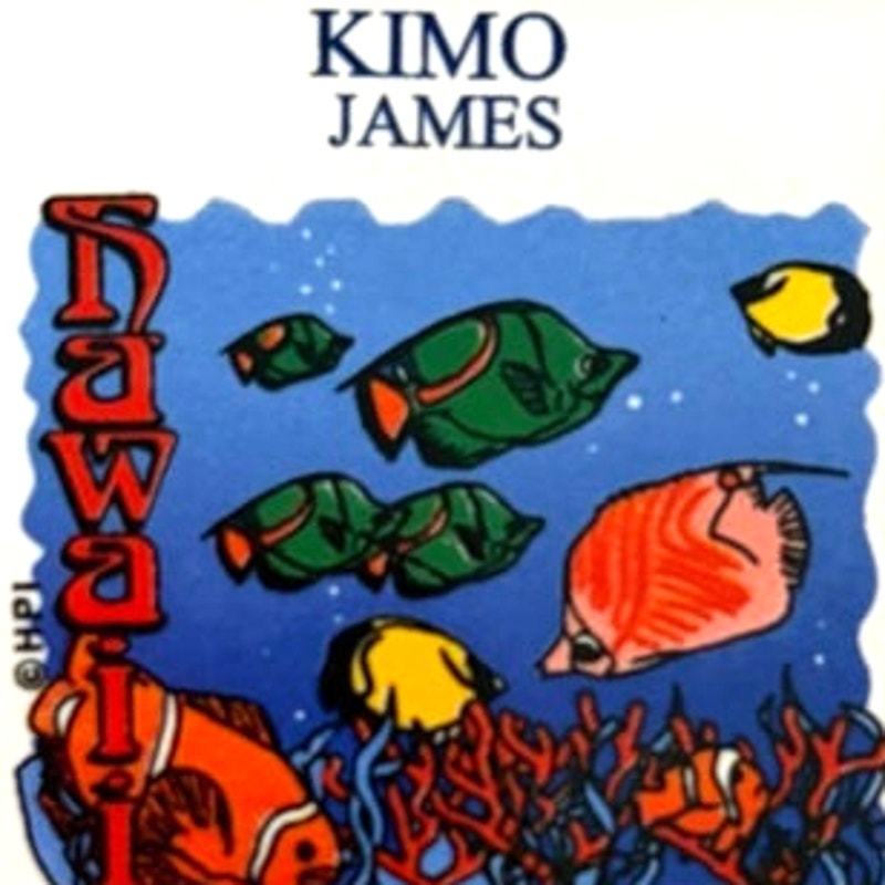 Kimo James Hawaii Tropical Fish Ceramic Tile Fridge Magnet HPI Art 2x2