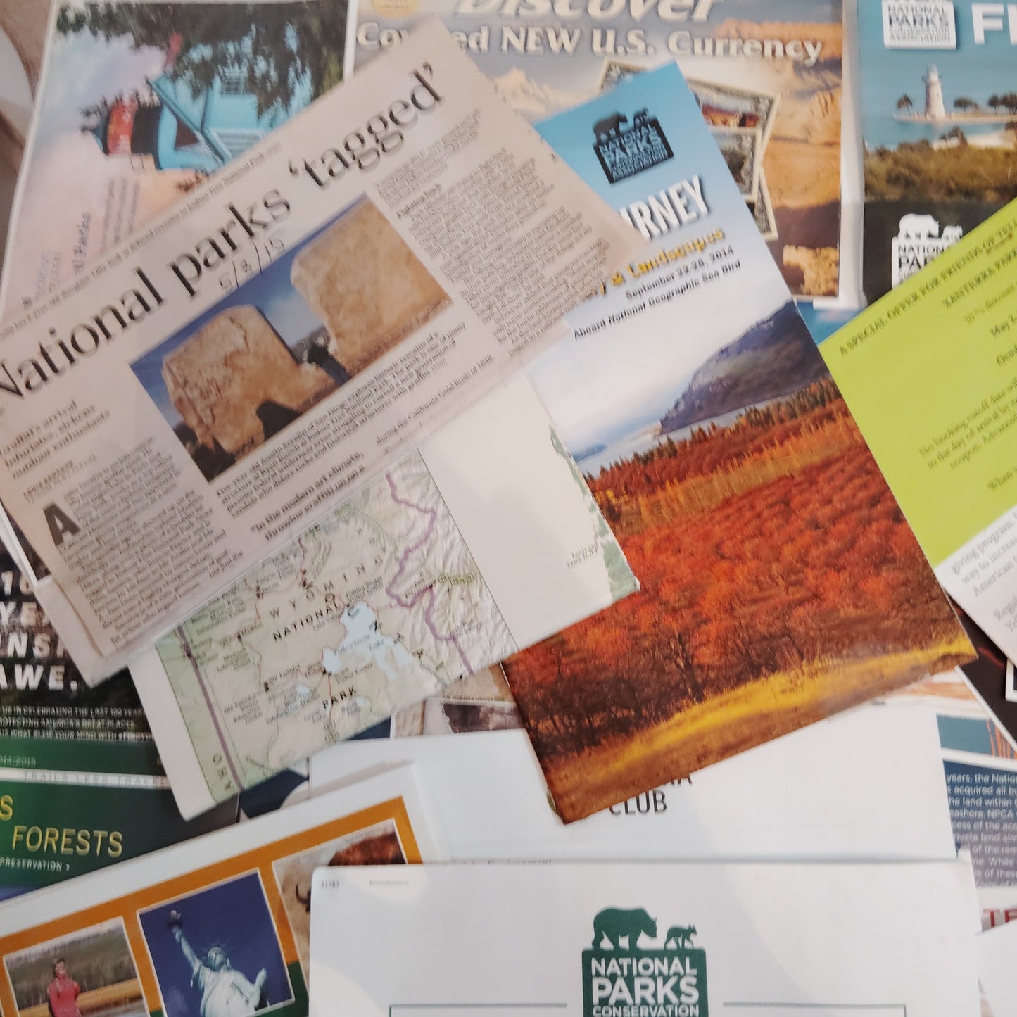 National Parks Conservation Assoc. Ephemera - Field Reports, Brochures, Maps