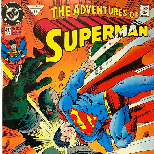 DC Comics, Superman #497, Doomsday 4/7, Dec 1992, NM 9.4
