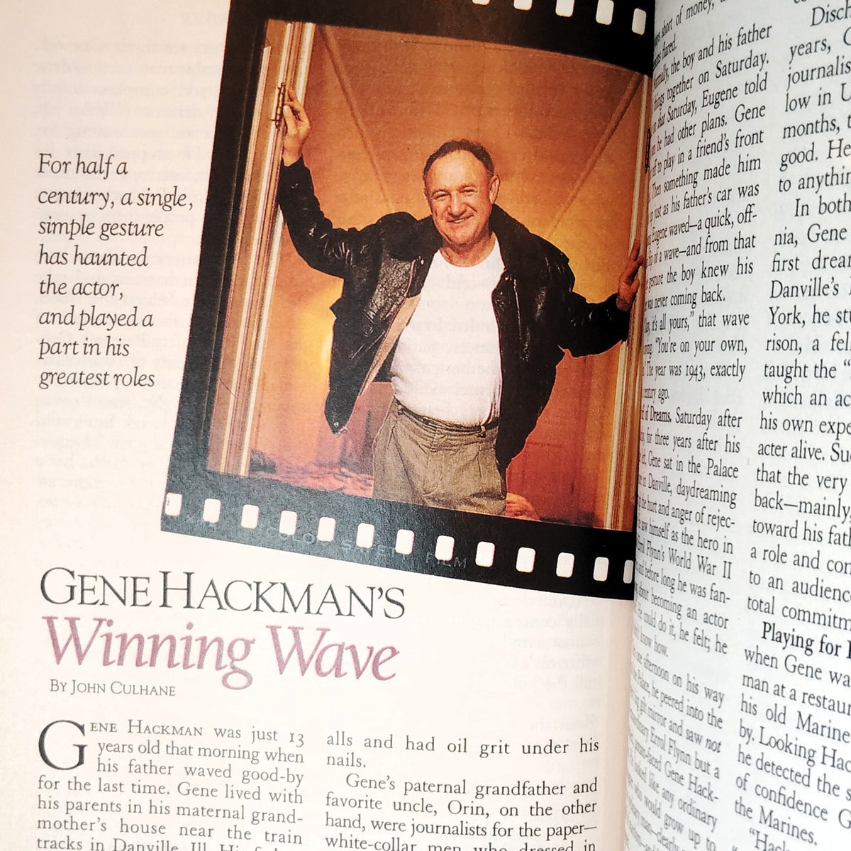 Reader's Digest September 1993 Gene Hackman Cover Vintage Magazine Back Issue