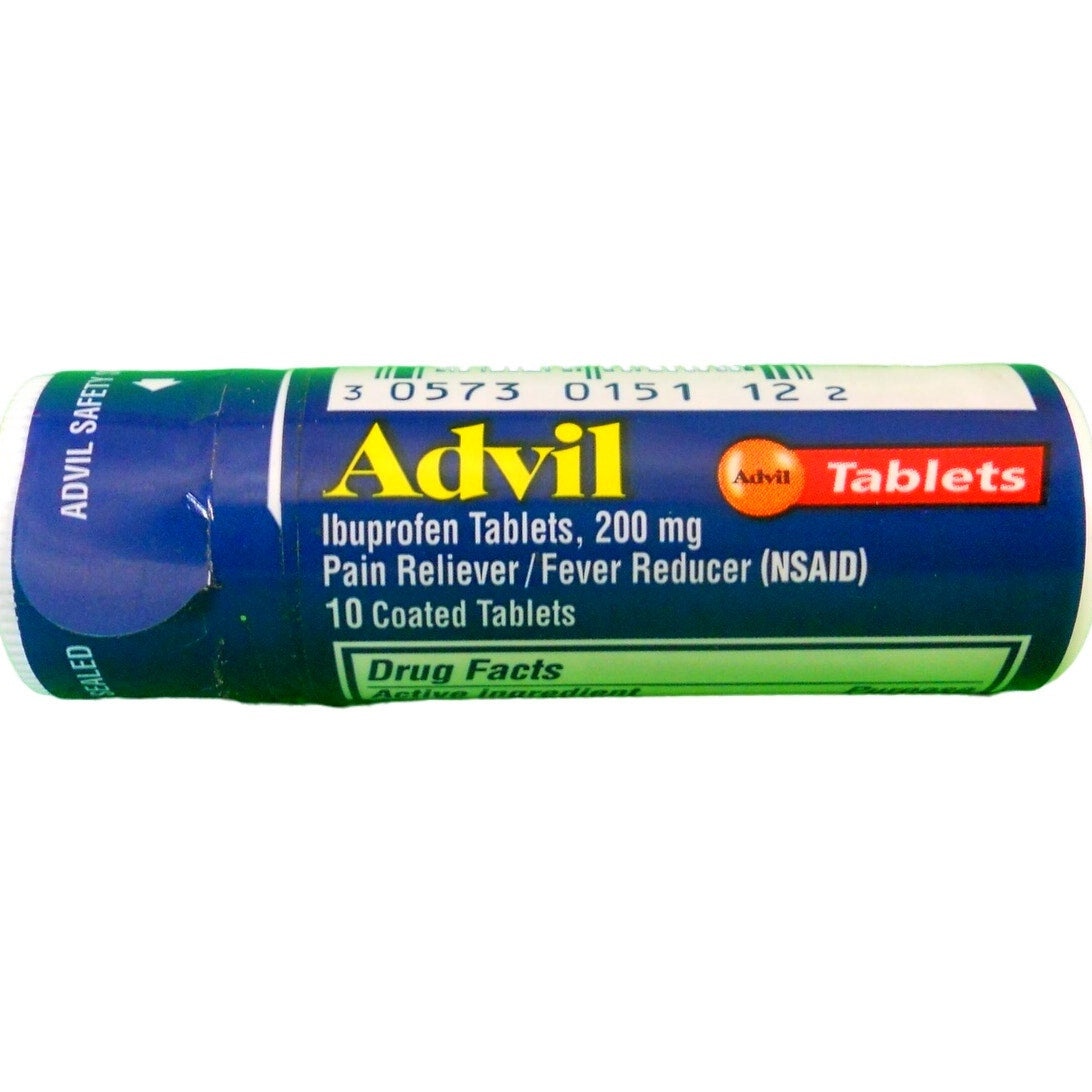 Advil (50 Count) Bottle and Advil (10 Count) Travel Pack, EXP 03-31-2026