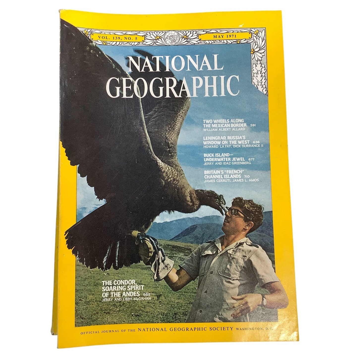 National Geographic Magazine May 1971, Leningrad, Mexico Border, Channel Islands