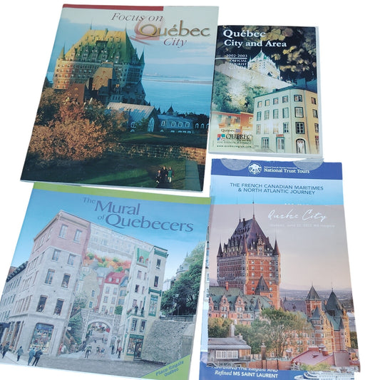 Vintage Quebec City Travel Guides & Brochures Lot - Ephemera Collection