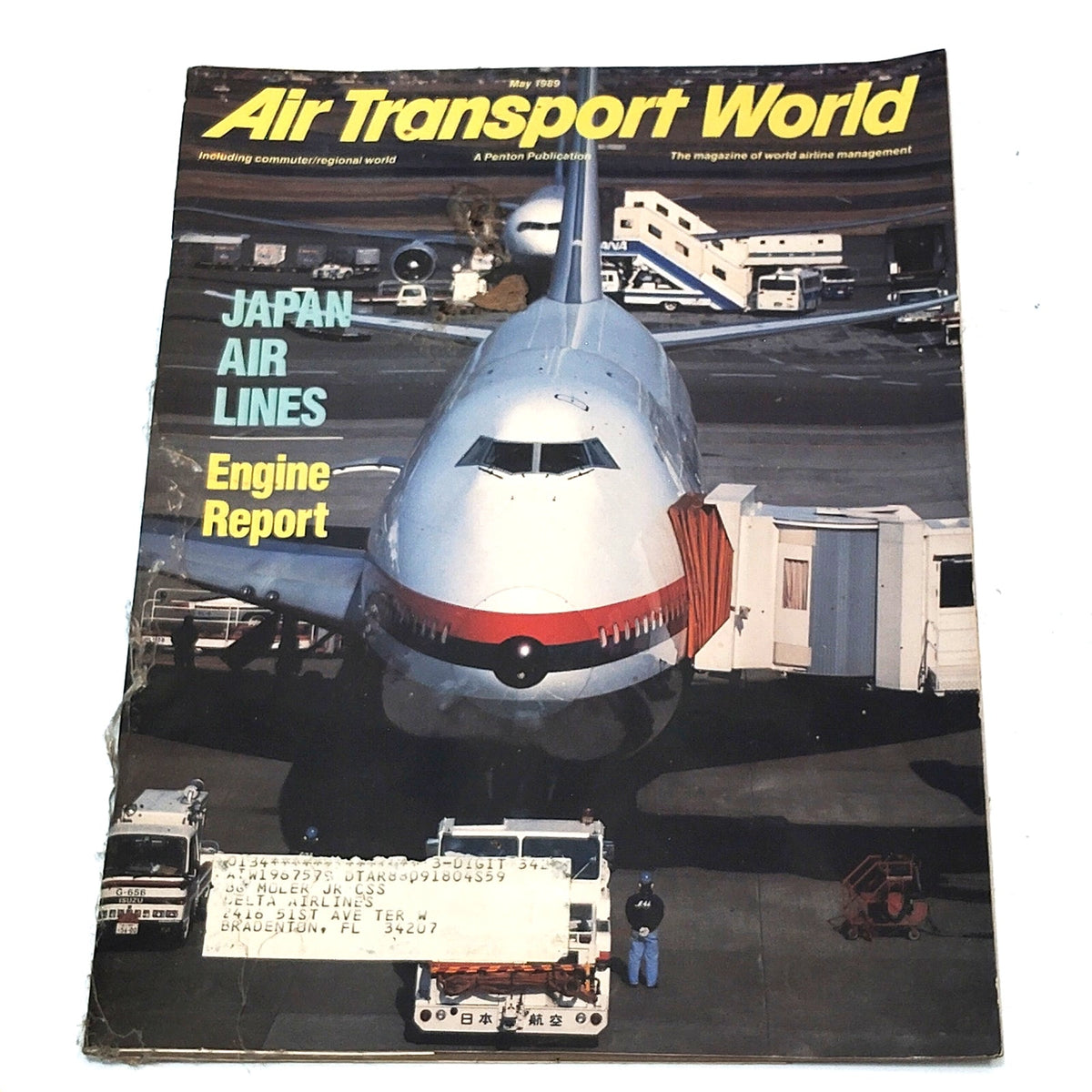 Air Transport World Magazine May 1989 - Japan Air Lines Engine Report Aviation