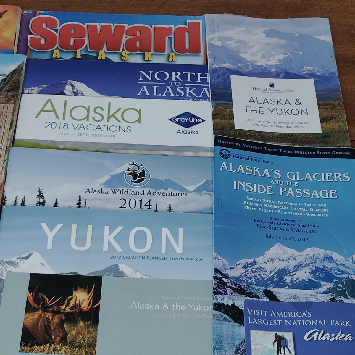 Vintage Alaska & Yukon Travel Ephemera Lot - Brochures & Guides 2009+