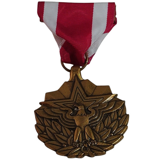 U.S.A. Meritorious Service Medal Pinback, 1-9/16"D x 3-1/4"H Overall