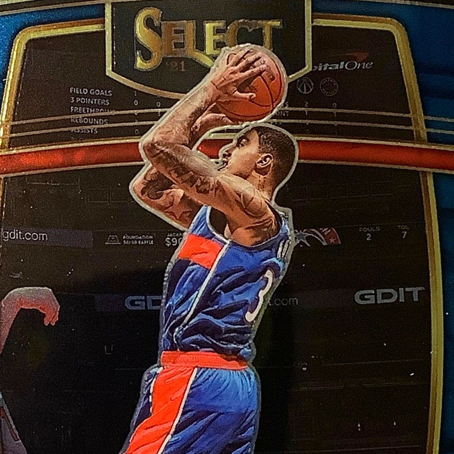 Kyle Kuzma, Washington Wizards, Card #70, 2021-22 NBA Panini Select