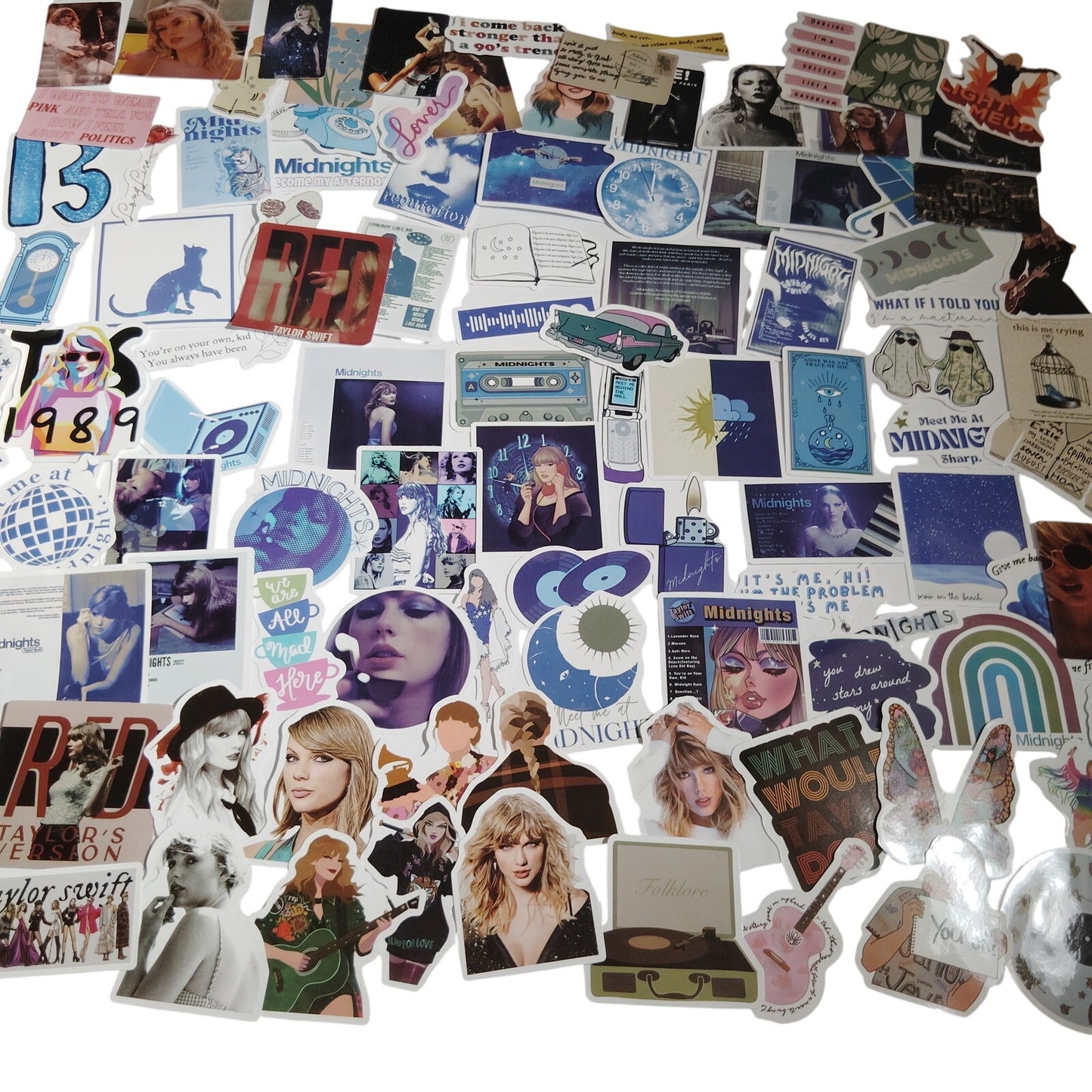 Lot/100 Assorted Style Taylor Swift Stickers Perfect for Scrapbooking & Crafts