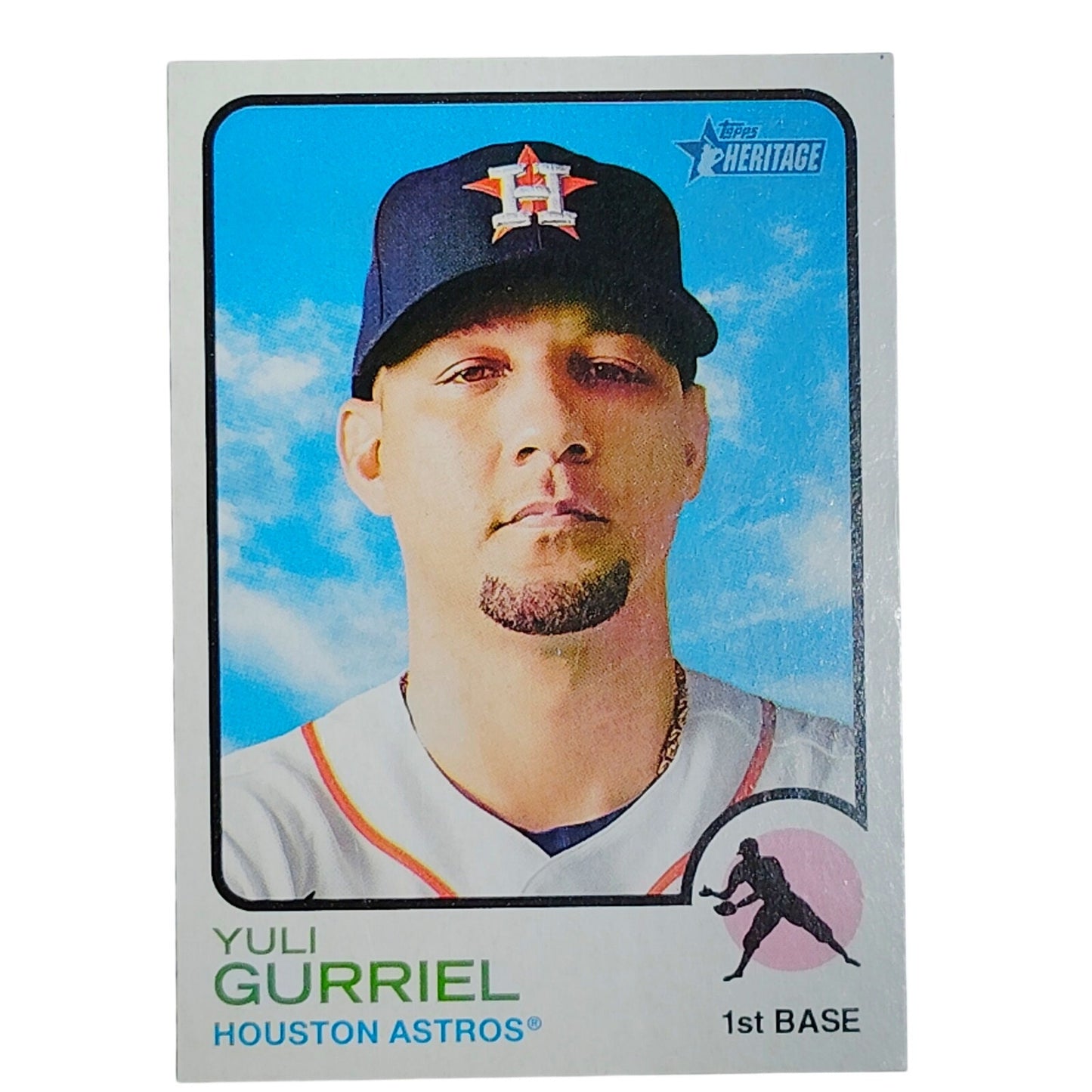 2022 Topps Heritage Yuli Gurriel 145 Houston Astros 1B Baseball Card VG/EX