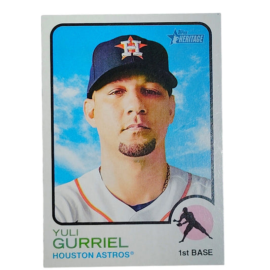 2022 Topps Heritage Yuli Gurriel 145 Houston Astros 1B Baseball Card VG/EX