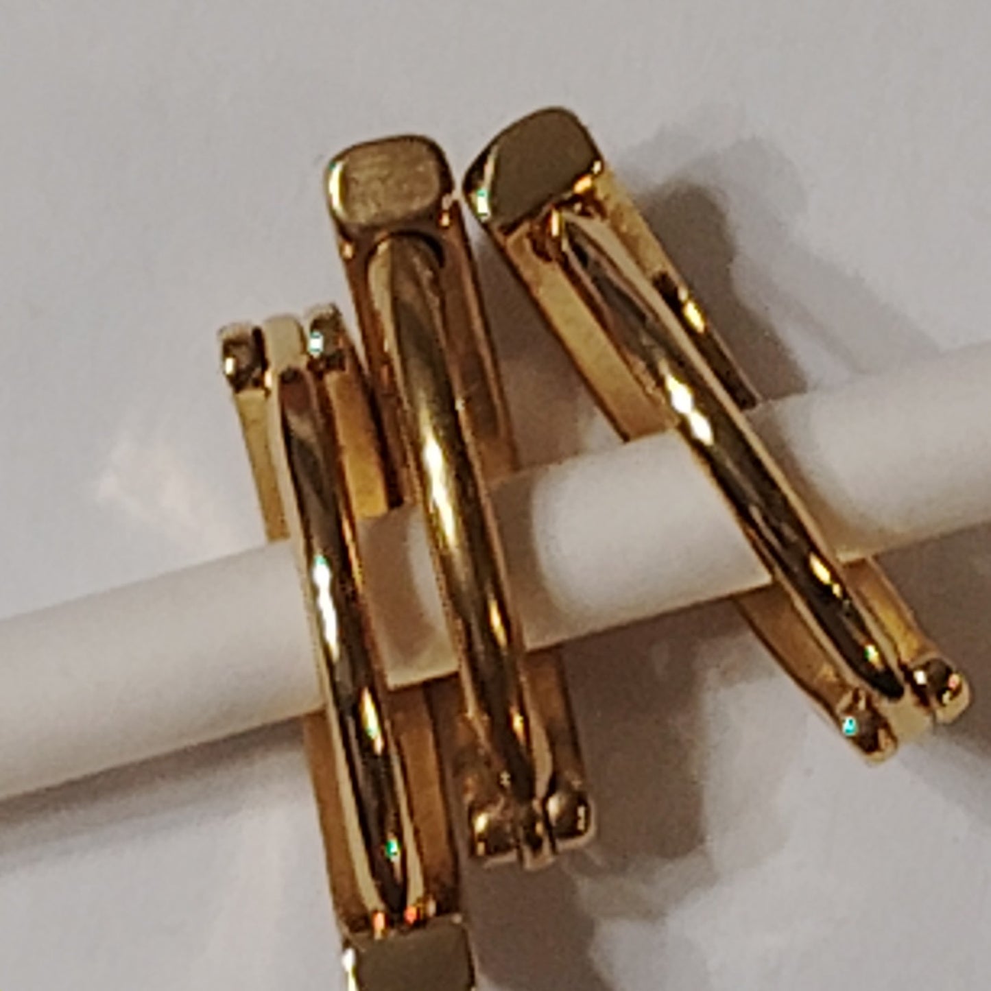 3‑Pack Gold Tone Belly Rings Set of 3 Styles Body Jewelry