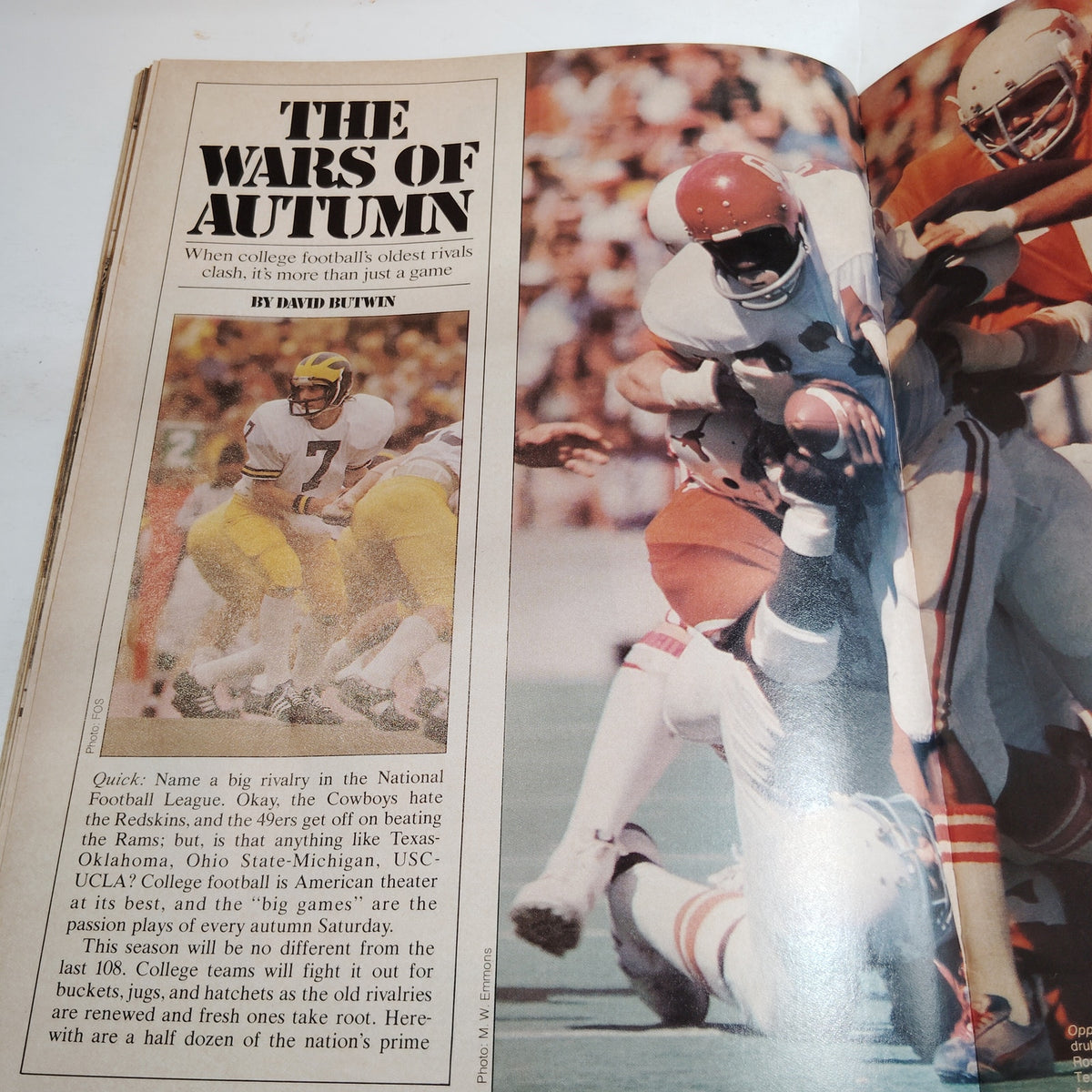 Delta Sky Magazine October 1977 College Football Edition Vintage Inflight