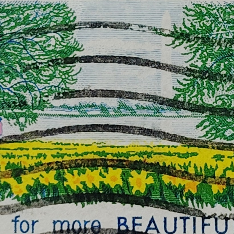 1969 US 6c Plant for More Beautiful Parks Stamp #1366 Used Cancelled