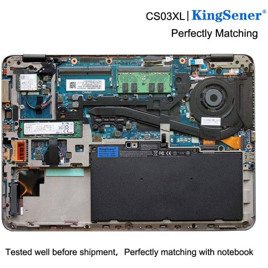 KingSener CS03XL 11.4V 46.5WH Laptop Battery For Elitebook, ZBook's Listed