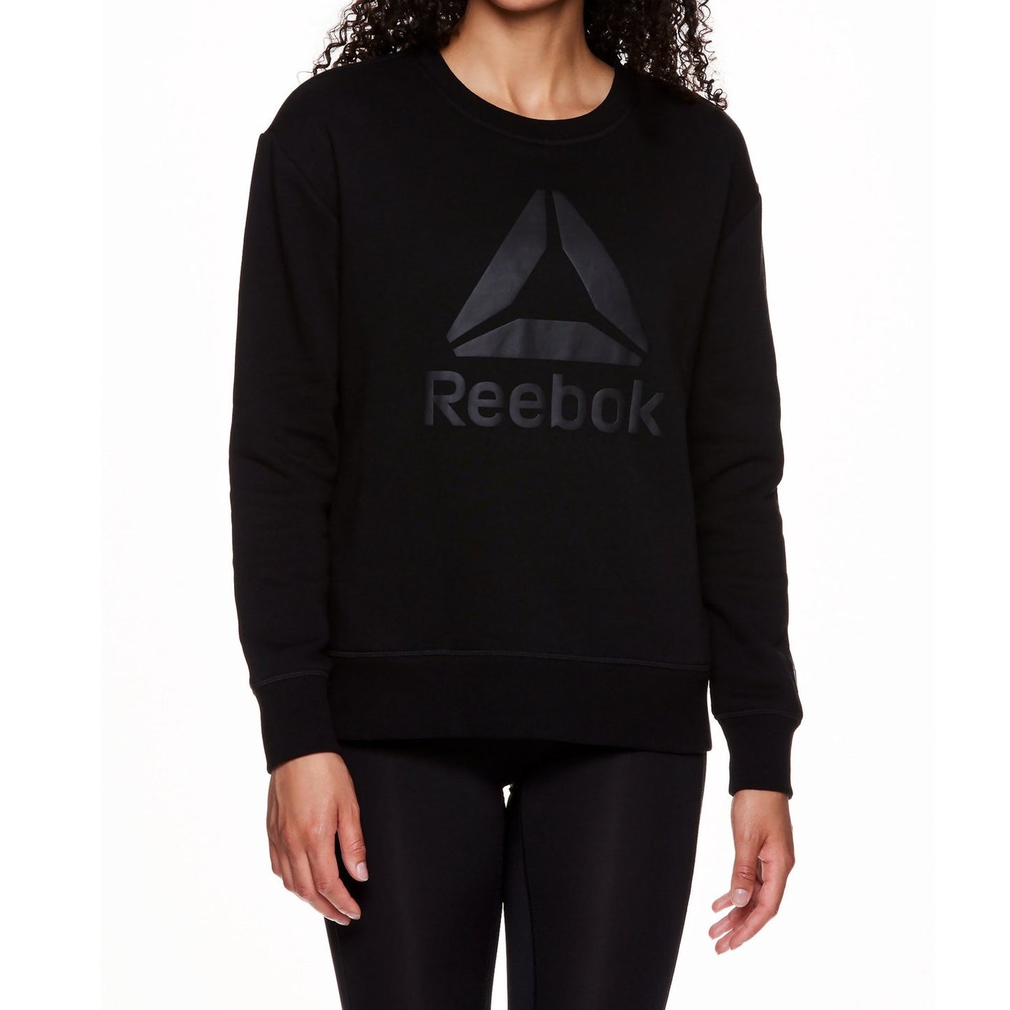 Reebok Women's Supersoft Gravity Crew Sweatsuit Shirt & Pants w/ Pockets, SM